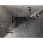 MEXEN/S - Lunar L Duo sprchový kout dveře křídlové 95 x 95, transparent, grafit metal 834L-095L-095P-95-00