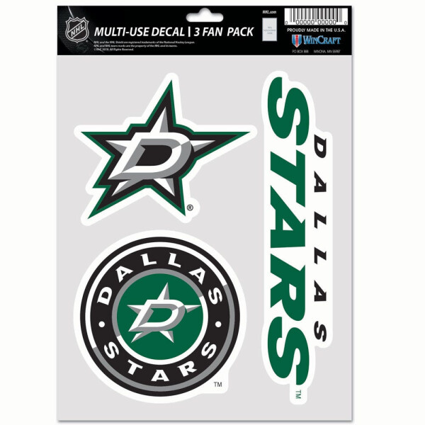 Wincraft Samolepka Dallas Stars NHL Multi-Use Set (3 ks)% 1 ks