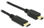 Delock Kabel USB Type-C™ 2.0 samec USB 2.0 typ Mini-B samec 0.5 m černá (83335-D)