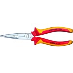 KNIPEX - kleště půlkulaté, zahnuté, s křížovým ozubením - 200mm, vysoká pevnost čelistí (3821200)