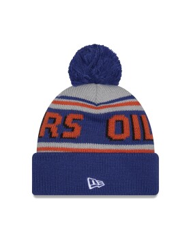 New Era Pánská zimní čepice Edmonton Oilers NHL Pom Wordmark