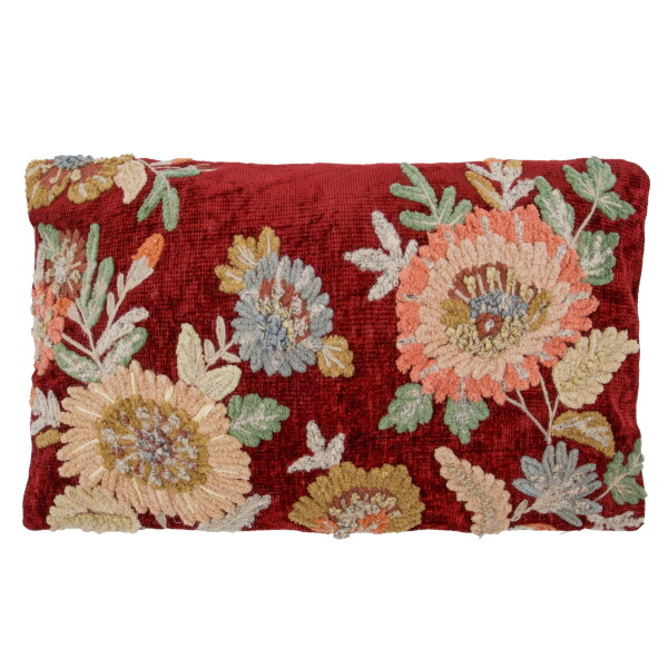 House Doctor Bavlněný povlak na polštář Nica 50 × 30 cm, červená barva, textil