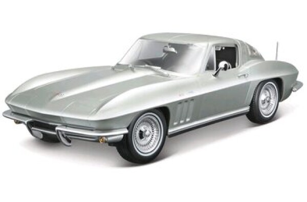 Maisto 1965 Chevrolet Corvette metal světle modrá