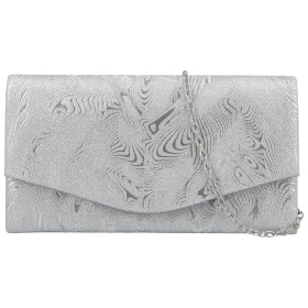 Módní dámské psaníčko Michelle Moon Ziara, stříbrné