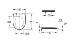 GROHE - Bau Ceramic WC sedátko Slim, SoftClose, bílá 112946SH00