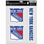 Samolepka New York Rangers NHL Multi-Use Set (3 ks)% 1 ks