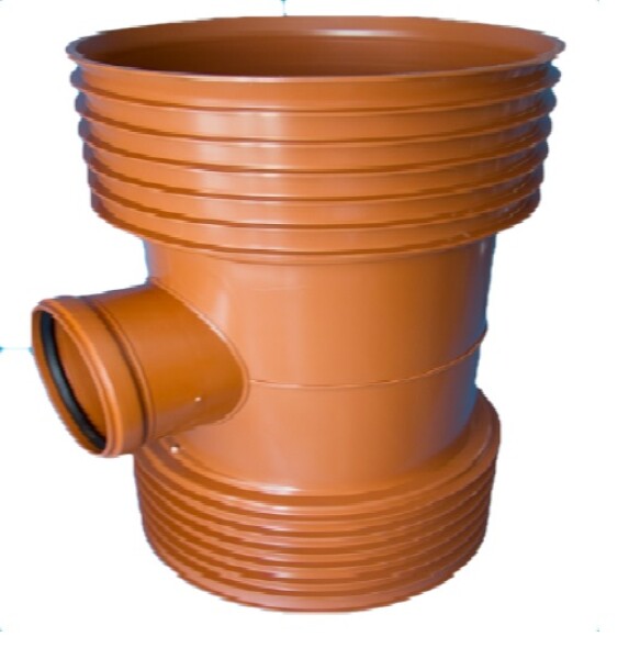 MIDAS Odbočka Plasticor korugovaná na KG hladkou trubku 250/160 - 45°