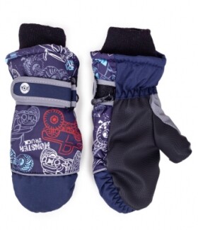Yoclub Chlapecké zimní lyžařské rukavice REN-0293C-A110 Vícebarevné