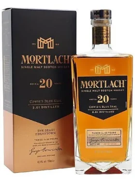 MORTLACH Whisky Cowie's Blue Seal 20 YO / Single Malt Speyside / ex-Sherry / 43,4% vol. / 0,7 l (5000281036908)