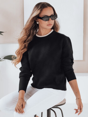 Dámský základní svetr DARMILA černý FashionStreet MY2504 S/M