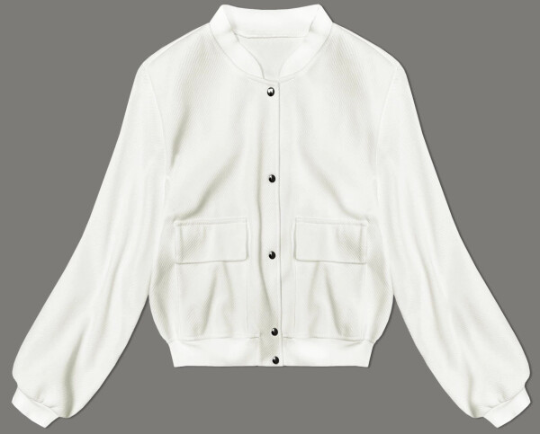 Vlněná bunda typu "bomber" (15687) ecru - Goodlooking M/L