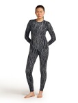 ICEBREAKER Wmns 260 Vertex LS Crewe Delta AOP, Black/Snow/J velikost: M