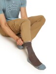 Pánské merino ponožky ICEBREAKER Mens Hike+ Medium Crew, Porcini/Flint Blue velikost: 42-44 (M)