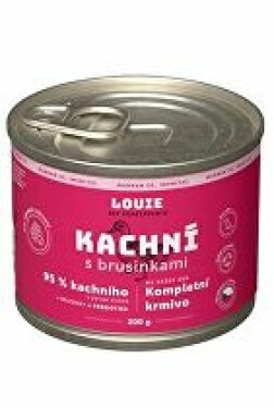 Louie Dog konz. Kachní s brusinkami a prebiotiky 200g