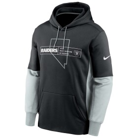 Nike Pánská mikina Las Vegas Raiders NFL Color Block Therma Hoodie Velikost: S