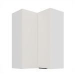 Horní rohová skříňka Aria 60x60 GN-90 2F (90°) Barva korpusu: Černá, Barva dvířek: WH - Crystal white AFM