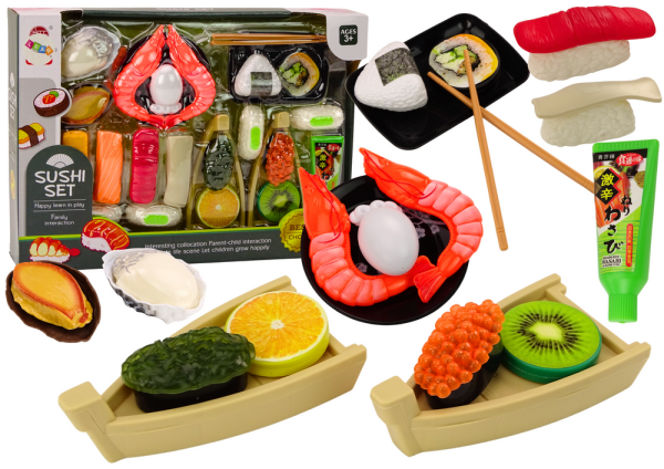 Mamido Hrací sada na sushi s doplňky krevet pro děti 24 dílů