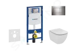 GEBERIT Set předstěnové instalace, klozetu sedátka Ideal Standard Tesi, tlačítka Sigma30, chrom 111.300.00.5 NF6