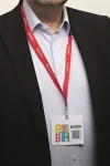 Durable Visitor Badge / Jmenovka s EURO výřezem / 97x86 mm / papír / 100 ks / bílá (825802)