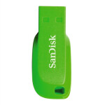 SanDisk Cruzer Blade 16 GB elektricky zelená / Flash Disk / USB 2.0 (SDCZ50C-016G-B35GE)