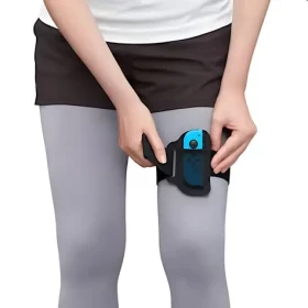 Nintendo Switch Leg Strap černá / Popruh na nohu pro Joy-Con / Suchý zip (HAC-A-KALKA)
