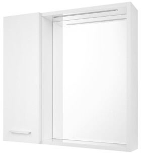 AQUALINE - ZOJA/KERAMIA FRESH STRIP galerka s LED osvětlením, 60x60x14cm, levá, bílá 45021S