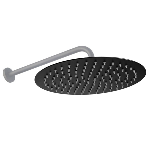 REA - Dešťová sprcha Black Matt 25cm REA-P0501