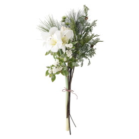 Bloomingville Umělá kytice Kristin Bouquet White 105 cm, růžová barva, bílá barva, multi barva, plast