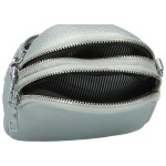 Trendy dámská koženková crossbody kabelka Kirké, stříbrná