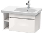 DURAVIT - DuraStyle Umyvadlová skříňka 40x73x45 cm, 1 zásuvka, lesklá bílá DS639302222