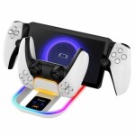 IPega P5P11 Charger Dock s RGB 2v1 pro Playstation Portal Remote Player a PS5 Ovladač bílá (57983119470)