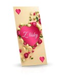 Z lásky, mléčná čokoláda s mandlemi a jahodami 175g