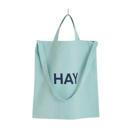 HAY Taška Tote Icy Blue 40 cm, modrá barva, textil