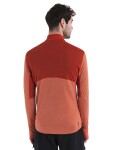 ICEBREAKER Mens Merino 200 Realfleece™ Descender LS Half Zip, Molten/Ember/Cb (vzorek) velikost: M