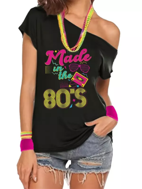 Dovoz Tričko 80. léta - Party Velikost: L