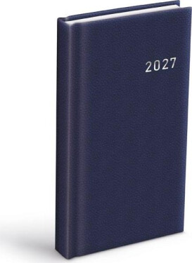 Diář 2027 D802 PVC tmavě modrý 90x170mm