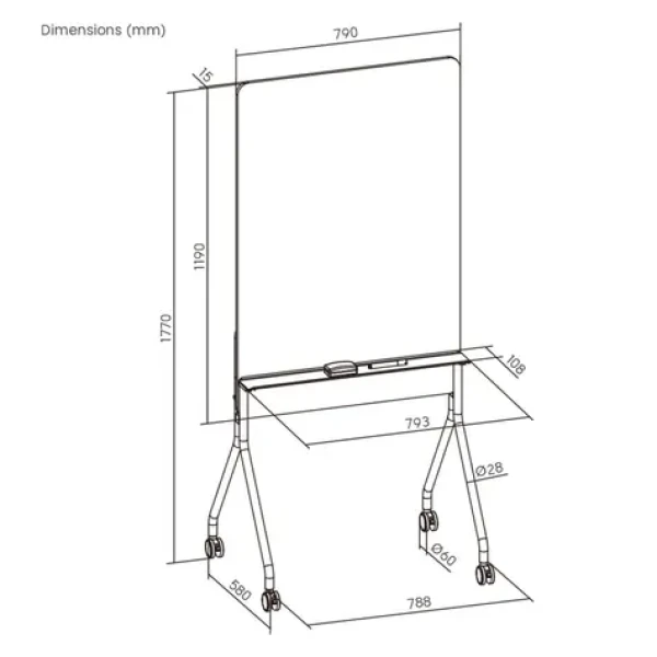 ER-305 / Bílá tabule / 130x88 cm (ER-305)