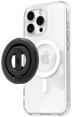 Spigen O-Mag Magnetic MagSafe úchytka/stojánek na telefon černá (AMP08822)