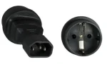 MicroConnect Power Adapter C14 - Schuko černá (PE14CEEAD)