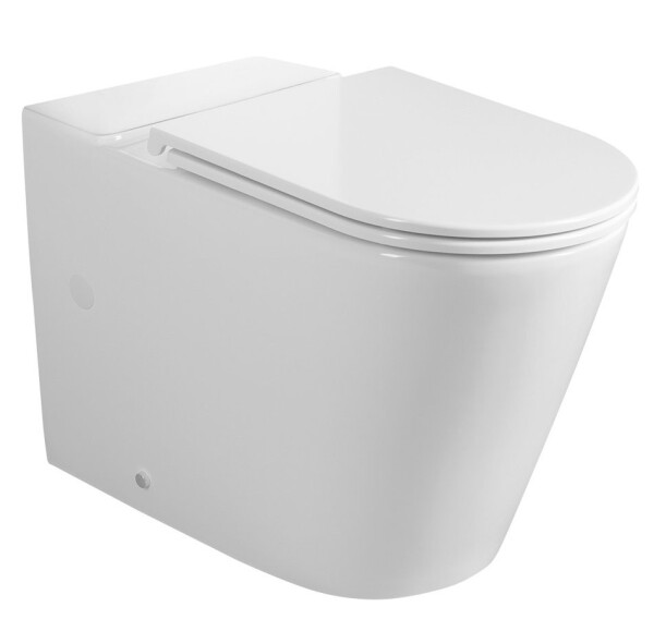 SAPHO - AVIS WC kombi mísa, Vortex Rimless, 66x36 cm, spodní/zadní odpad, bílá PC106-111