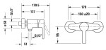 DURAVIT - B.2 Sprchová baterie, chrom B24230000010