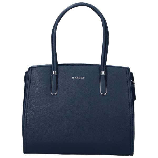 Elegantní dámská koženková kabelka na rameno Miraya, tmavě modrá