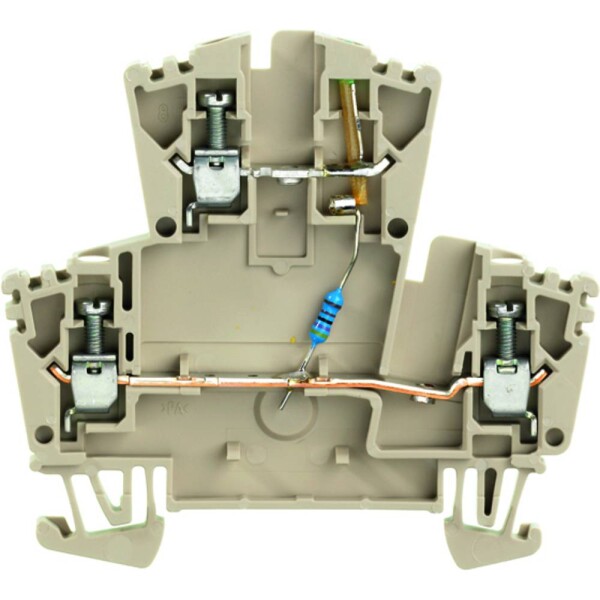 Weidmüller 8023610000 dvojitá svorka šroubovací Tmavě béžová 25 ks