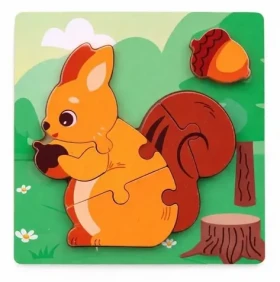 Dřevěné puzzle Zvířátka