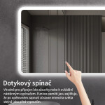CERANO - Koupelnové LED zrcadlo Speculare - 90x70 CER-429283