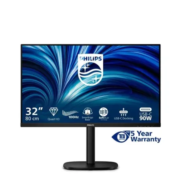 32" PHILIPS 32B2U3601/00 černá / IPS / 2560 x 1440 / 100Hz / 4ms / 350cd / HDMI / DP / USB-C / REPRO / VESA (32B2U3601/00)