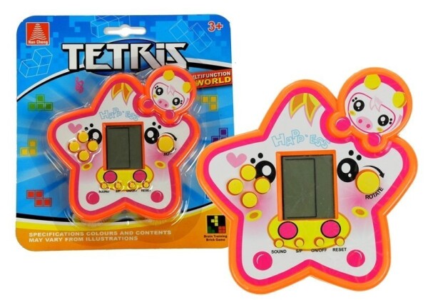 Mamido Kapesní elektronická hra Tetris červená
