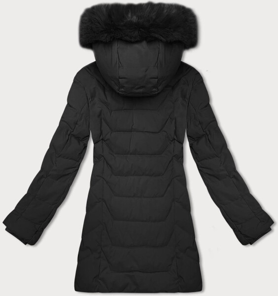 Černá dámská bunda s kapucí J Style (16M9121-392) odstíny černé M (38)