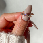 Royal Fashion prsten 14k zlato Vermeil GU-DR8702R-ROSEGOLD-MOONSTONE-TOPAZ Velikost: 10 (EU: 61-63)