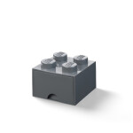 LEGO úložný box šuplíkem tmavě šedá